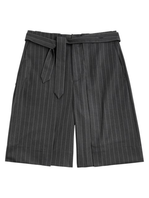 JW Anderson Pinstriped Wool Shorts