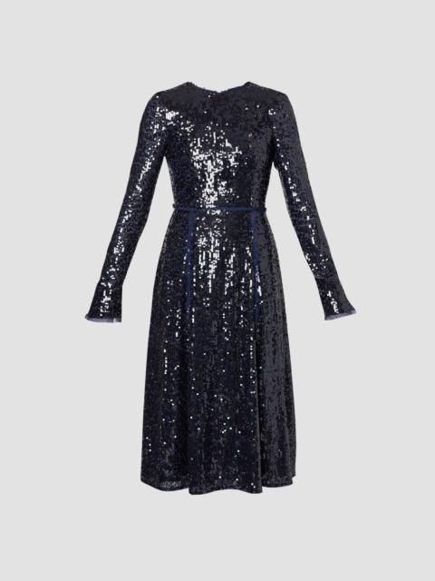 Erdem LONG SLEEVE MIDI DRESS