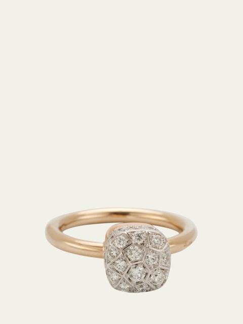 Pomellato Nudo Solitaire 18K Gold Ring with Diamonds