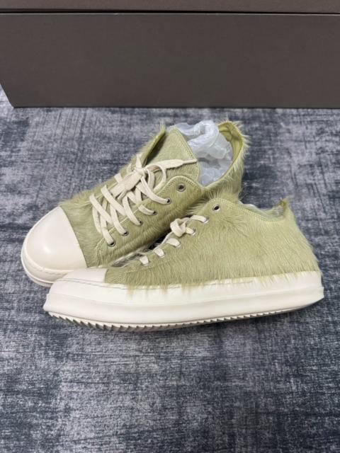 Rick Owens Rick Owens Green Fur Sneakers