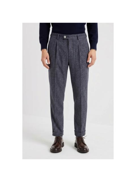 Brunello Cucinelli Brunello Cucinelli Navy Wool Tailored Trousers