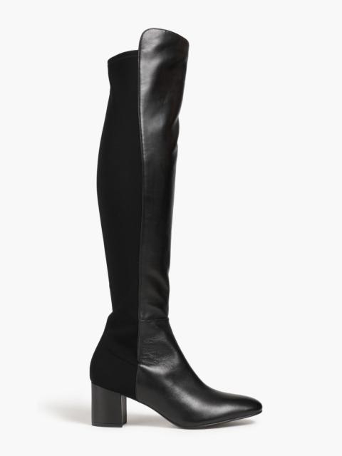 Stuart Weitzman Gillian 60 microstretch and leather over-the-knee boots