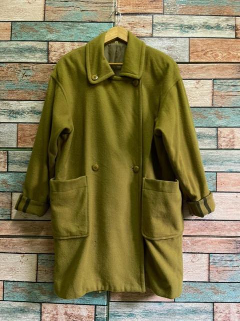 Other Designers Japanese Brand - Japanese Wool Blend Mark Coat Sz 11AR Moss Green Overcoat