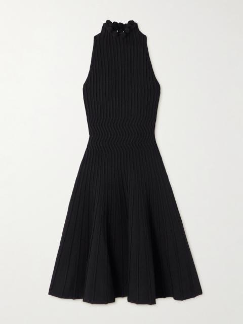 Alaïa Ribbed-knit Turtleneck Dress