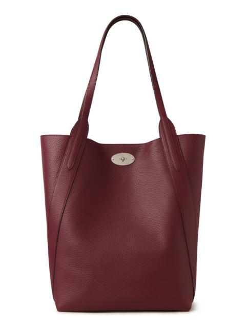 Mulberry Mulberry Bayswater Heavy Grain Leather North/South Tote in Black Cherry at Nordstrom