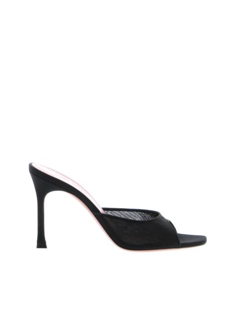 Amina Muaddi Amina Muaddi – Alexa Slipper – Mesh Black