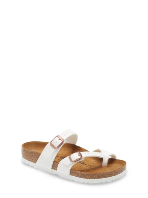 BIRKENSTOCK Birkenstock Mayari Birko-Flor Sandal in White/Copper at Nordstrom