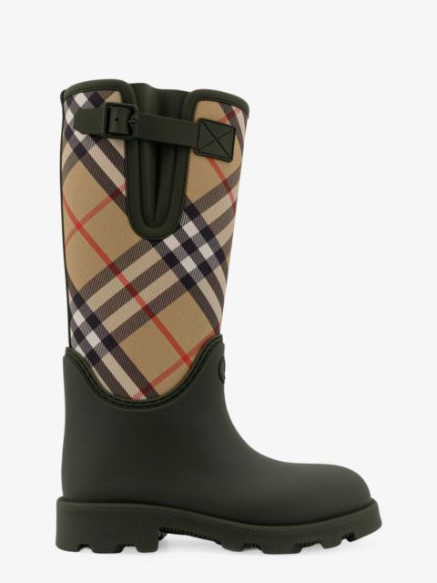 Burberry Women Rainboots With Traditional Check Insert