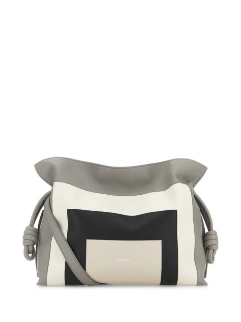 Loewe Loewe Women Multicolor Nappa Leather Loewe X Josef And Anni Albers Medium Flamenco Clutch