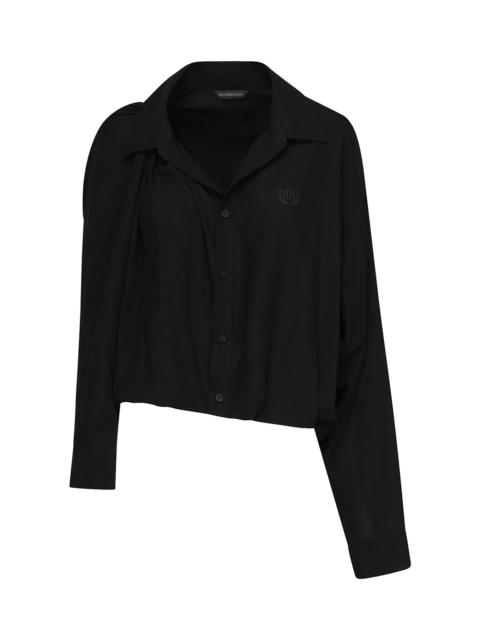BALENCIAGA One-shoulder Poplin Shirt