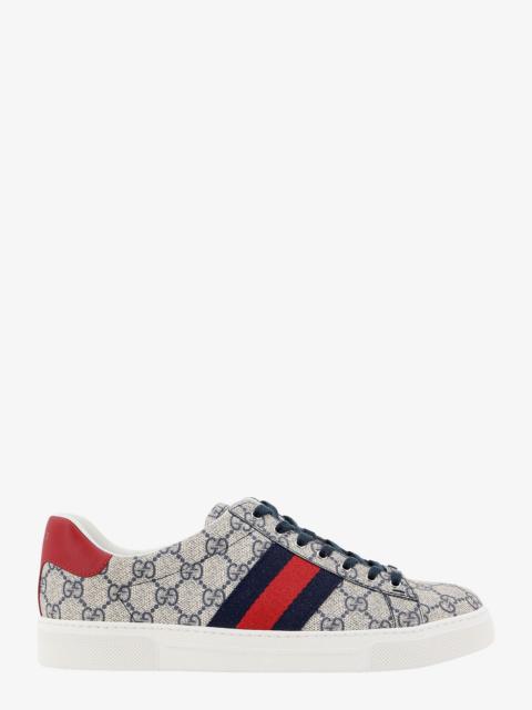 GUCCI Gucci Men Ace Gg Supreme Fabric Sneakers