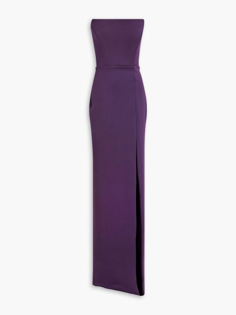 Other Designers Strapless stretch-jersey gown