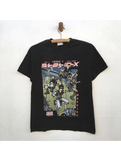 Other Designers Vintage - Vtg Static-X Band Tees Comics Art Industrial Metal
