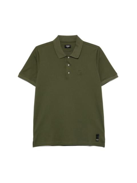 FF-embossed polo shirt