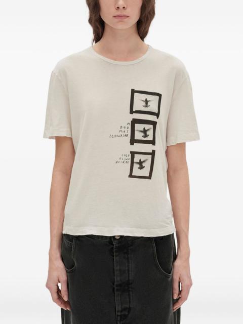 Ann Demeulemeester Fanie printed jersey T-shirt
