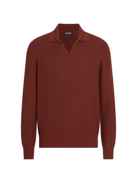 ZEGNA knitted polo shirt