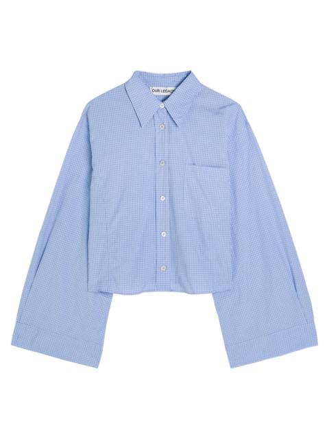 Our Legacy Our Legacy Balloon Checked Cotton-poplin Shirt