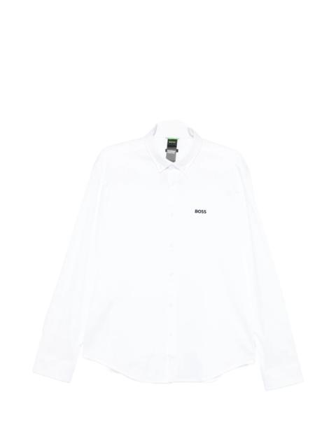 BOSS Boss Logo-embroidered Shirt
