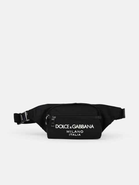 Dolce & Gabbana SMALL BLACK NYLON FANNY PACK