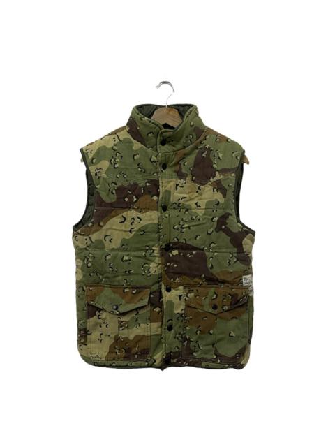 Other Designers Vintage - Vintage 10 Deep Camo Flauge Down Puffer Vest