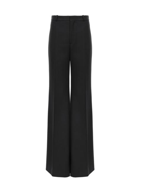 Chloé FLARED TAILORED PANTS IN WOOL GRAIN DE POUDRE