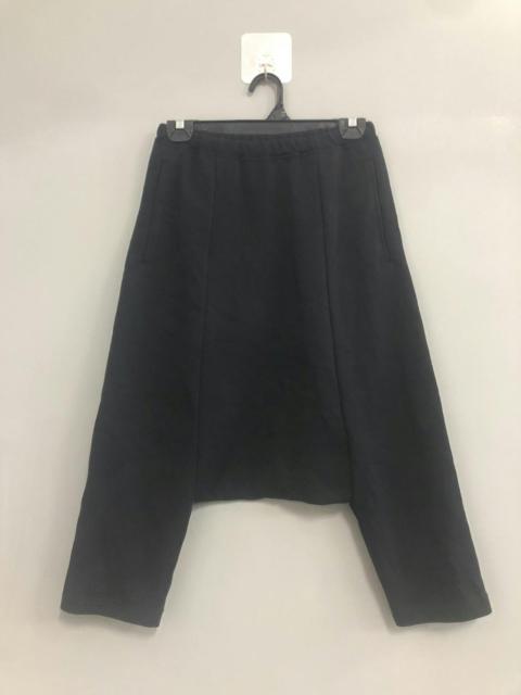 COMME DES GARCONS Black Short Track Pants 2009 Drop Crotch