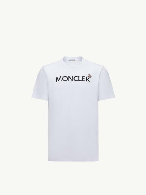 Moncler Flocked Logo Cotton T-Shirt