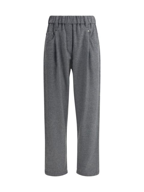 Brunello Cucinelli Brunello Cucinelli Wool Pants Grey Women