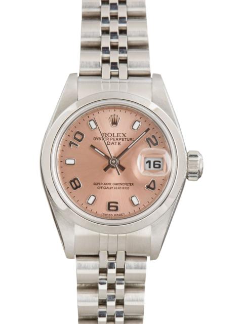 ROLEX Ladies Rolex Date Salmon Dial 79160 Jubilee Band