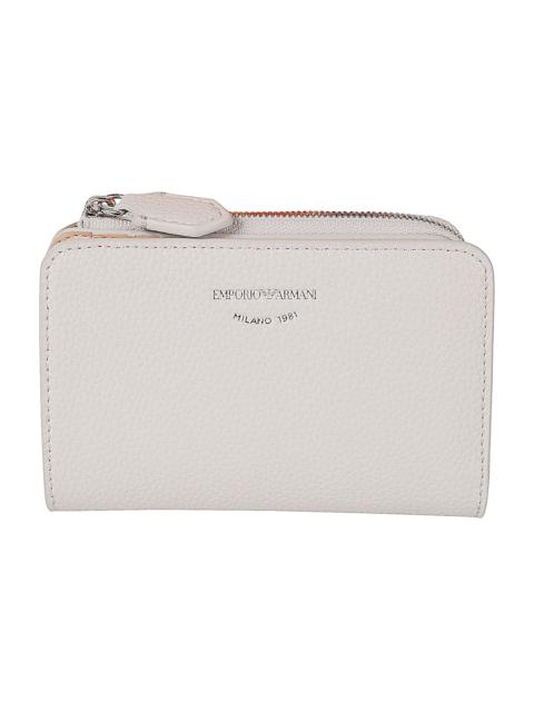 EMPORIO ARMANI Engraved Logo Zip-around Wallet