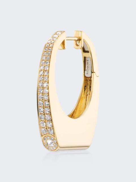 RAINBOW K Grace Nano Earring 14k Yellow Gold, White Diamonds