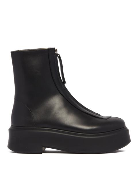 The Row Black Zipped Boots