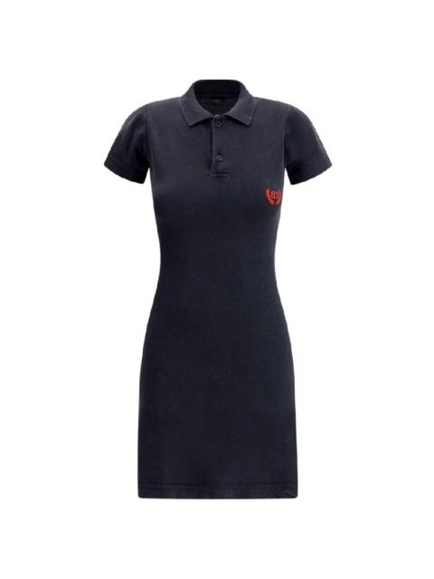 BALENCIAGA Balenciaga Polo-Style Mini Cotton Dress