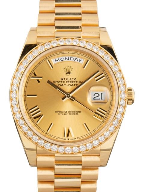 ROLEX Rolex Day-Date 40 Ref 228348 Champagne Roman Dial