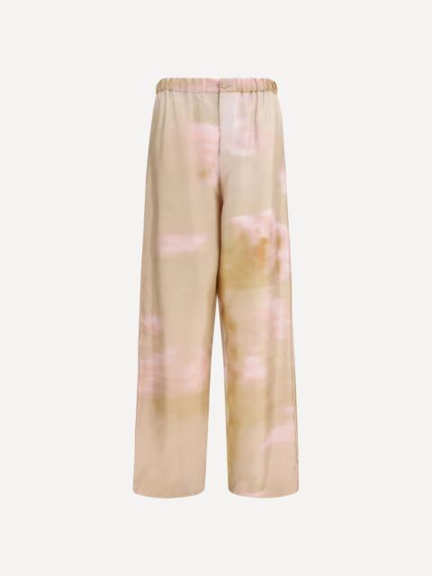 FABIANA FILIPPI Printed silk twill Pants