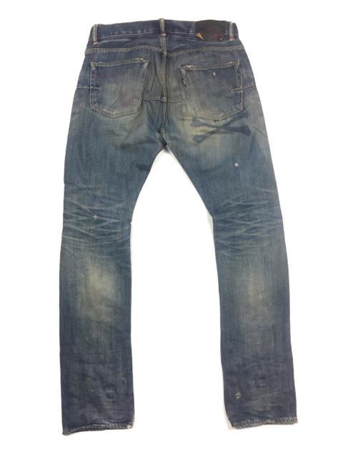 Other Designers Roen - Plein x Roen mastermind skull slim fit distressed denim