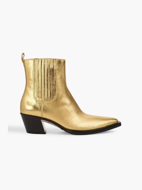 3.1 Phillip Lim Downtown metallic leather Chelsea boots