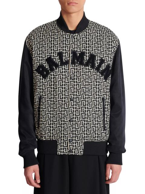 Balmain Color Block Monogram Jacket