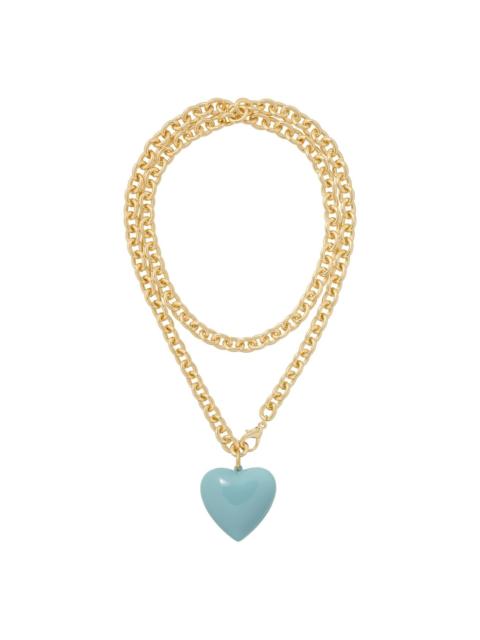ROXANNE ASSOULIN Big Puffy Heart Charm necklace