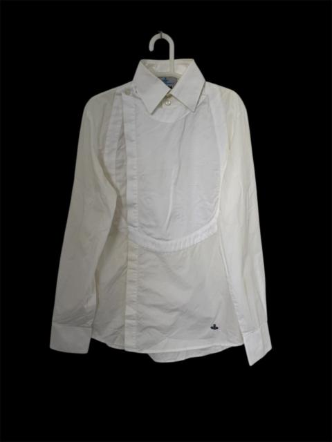 Vivienne Westwood VIVIENNE WESTWOOD MAN ASYMETRIC SHIRT WHITE MADE IN ITALY