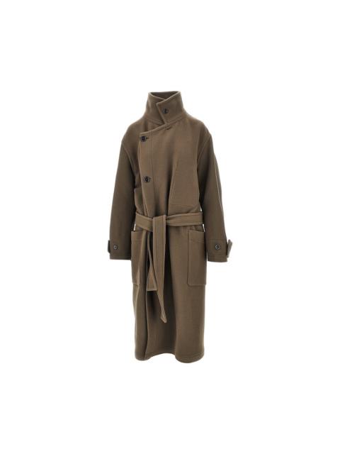 Lemaire Lemaire Wool Belted Long Coat Green