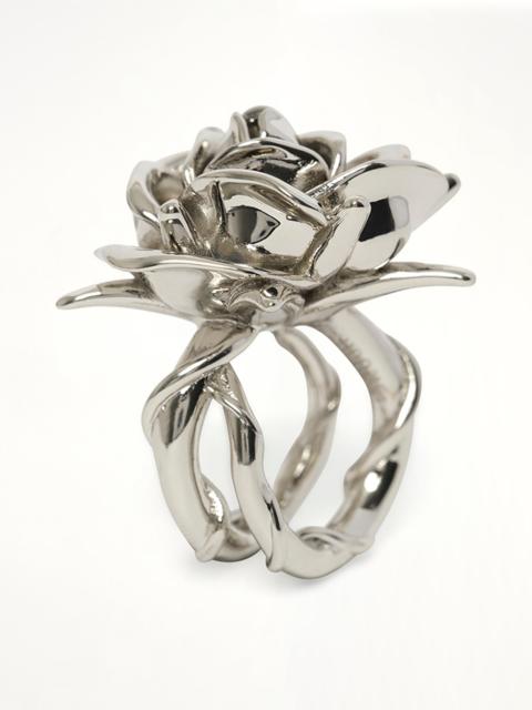 We11done Spiky Rose Ring in Silver