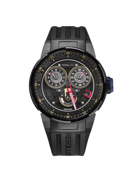 Rebellion - Rebellion Predator 2.0 Chronograph Automatic Black Dial Men's Watch RB.PR2.REG.TB.BKG2