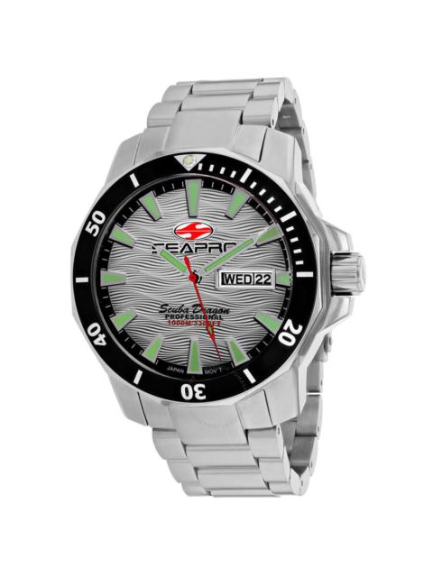 Other Designers Seapro Scuba Dragon Diver Limited Edition 1000 Meters Quartz Silver Dial Men's Watch SP8312S