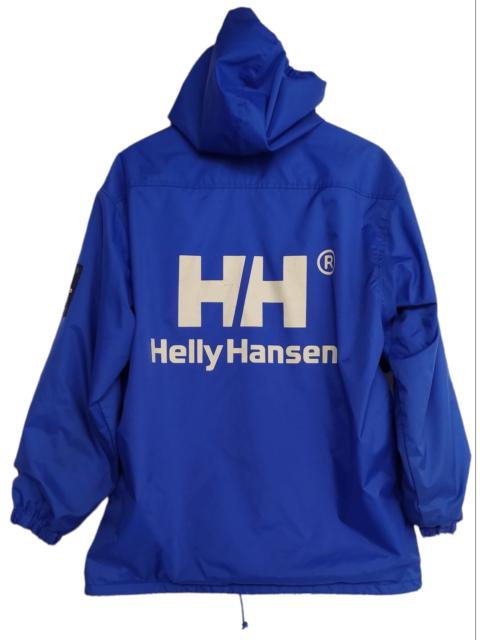 Other Designers Helly Hansen × Vintage - Vtg Helly Hansen coach hoodie windbreaker big logo size L