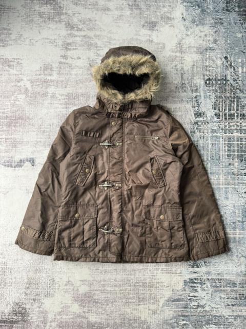 Other Designers Japanese Brand - Punk Vintage Jinnee Fur Raccoon Tactical Puffer Jacket Goa