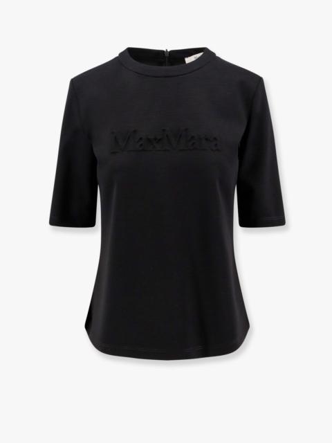 Max Mara Max Mara Peter Wool T-Shirt With Embossed Frontal Logo