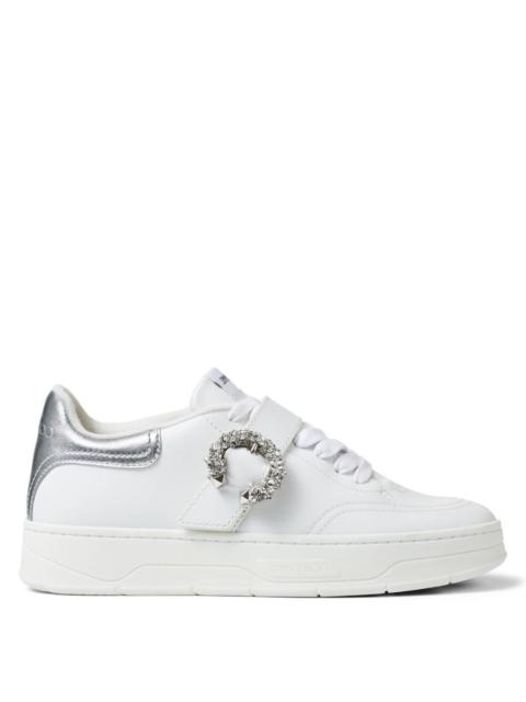 JIMMY CHOO Jimmy Choo Osaka Crystal Buckle Low-Top Sneakers