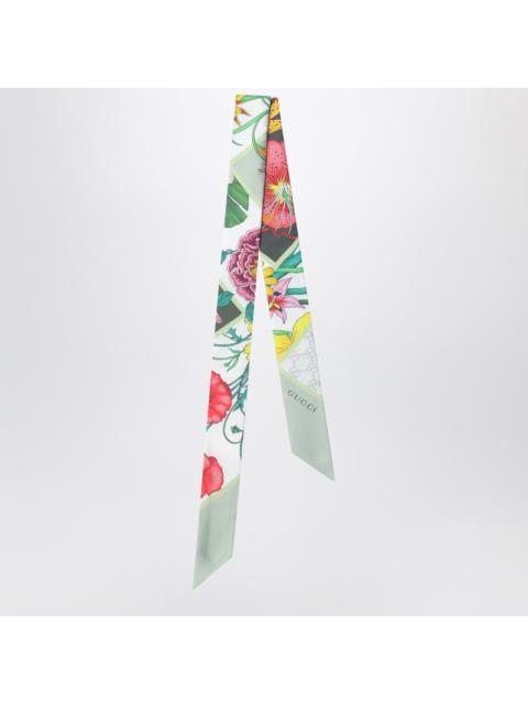 GUCCI Gucci Silk Twill Ribbon With Flora Print Women