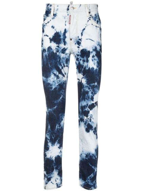 DSQUARED2 tie-dye print straight trousers